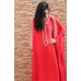 Unique Exclusive Handmade Silk with Pearls Moroccan Dress " Red Attitude"...ON SALE!